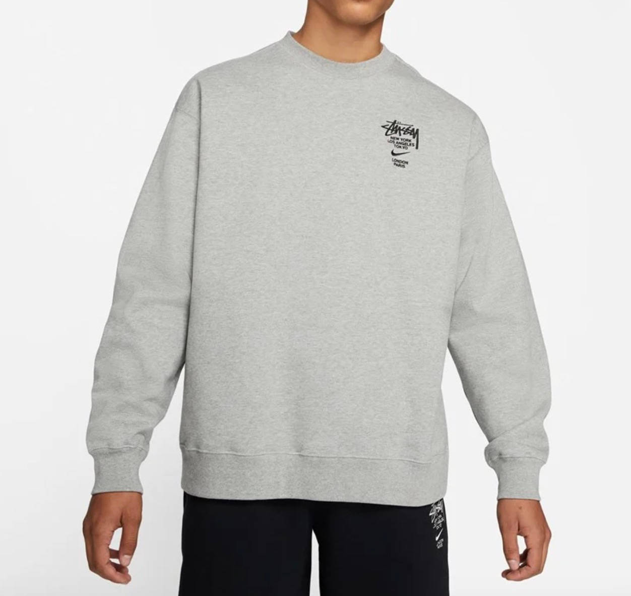 Stussy x Nike Sweatshirt Grey