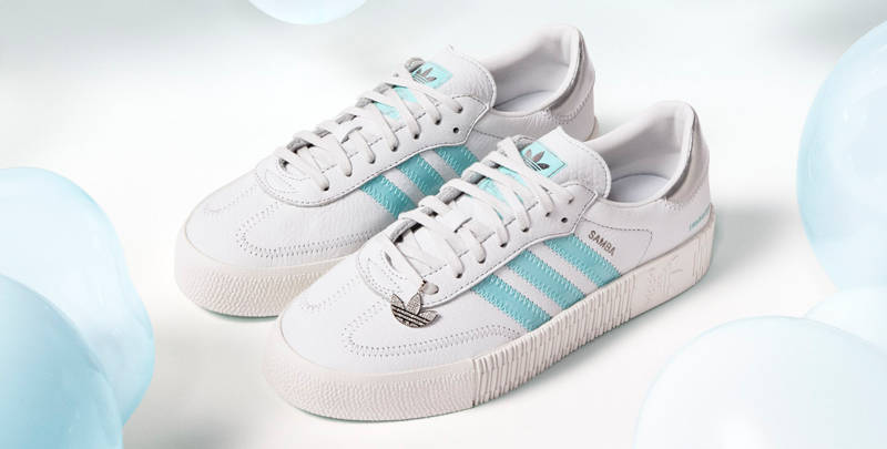 Swarovski x adidas Sambarose Valentine's Day White Clear Aqua