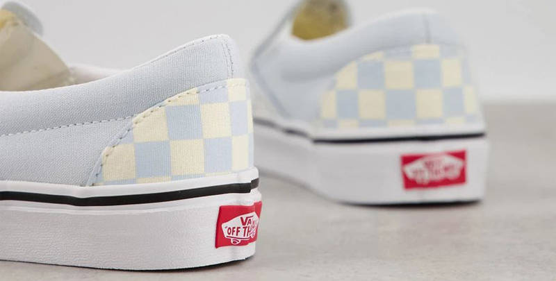 Vans Classic Slip On Checkerboard Light Blue