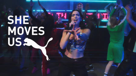 Dua Lipa Leads Puma's 'She Moves Us' Campaign To Celebrate Women From Around The World Dua Lipa Leads Puma's 'She Moves Us' Campaign To Celebrate Women From Around The World