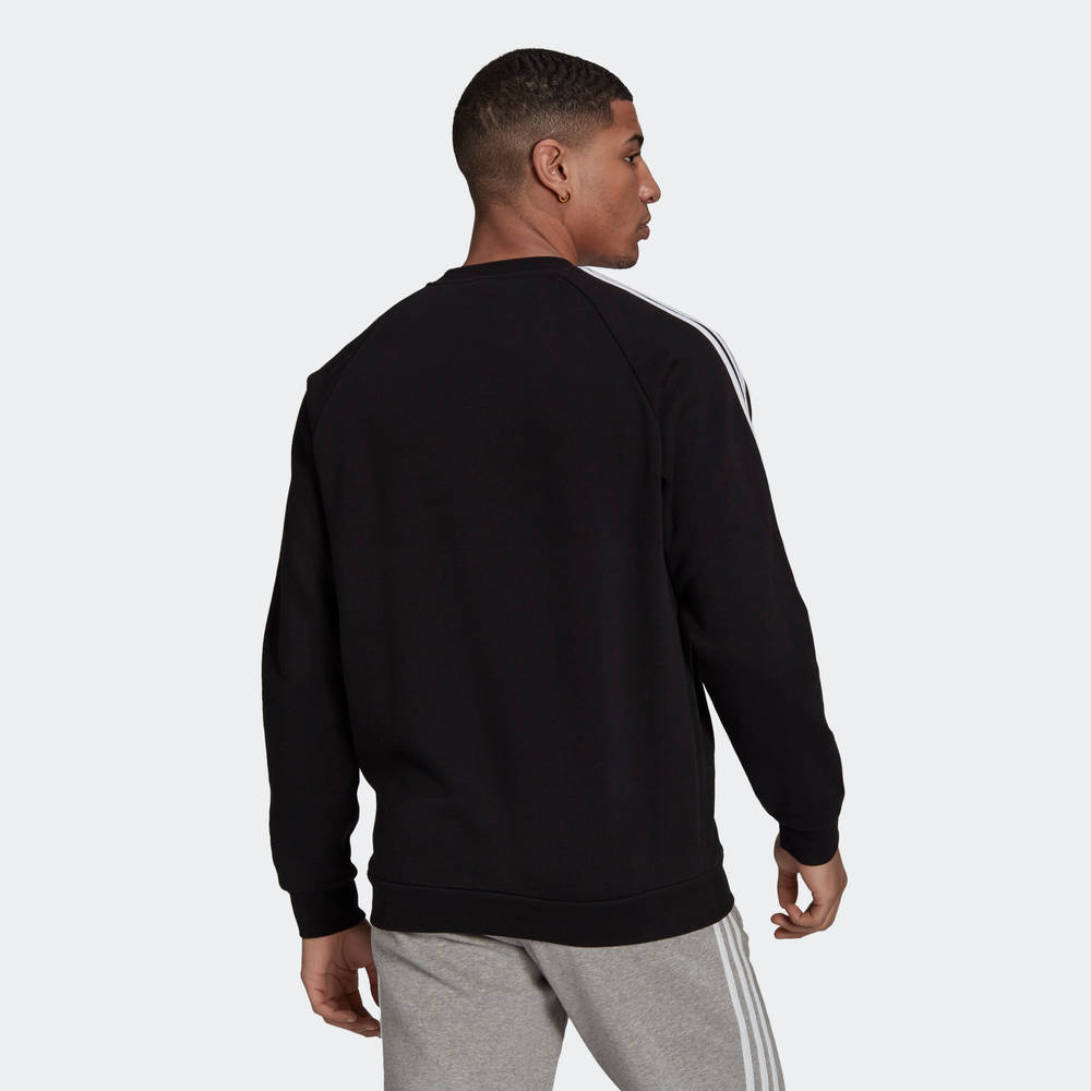 adidas Adicolor Classics 3-Stripes Crew Sweatshirt - Black | The Sole ...