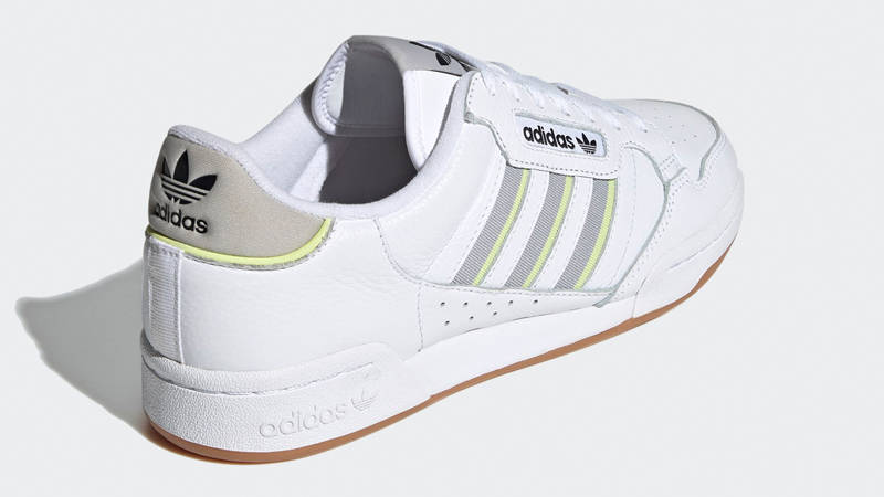 adidas Continental 80 Stripes White Semi Frozen Yellow Back