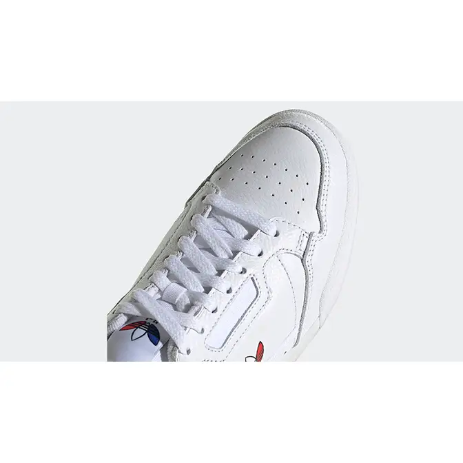 adidas Continental 80 White Red Front Detail