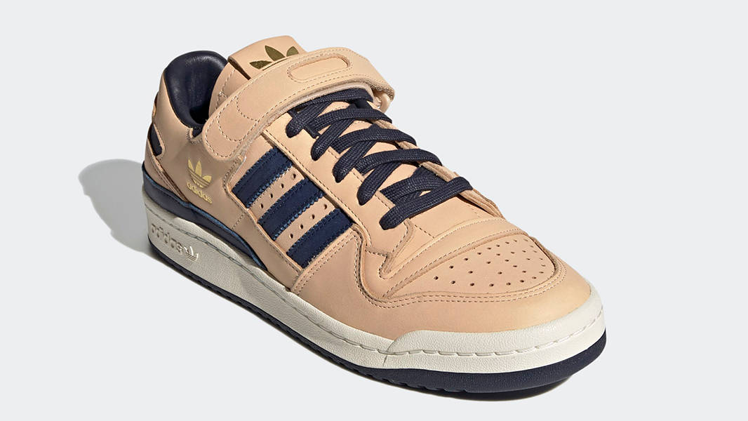 adidas Forum 84 Low Blue Tan Side