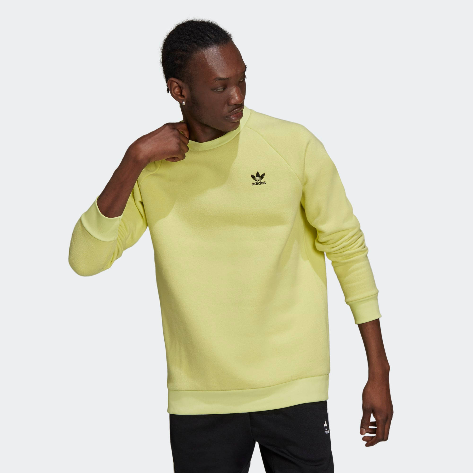 adidas Loungewear Trefoil Essentials Crewneck Sweatshirt Where