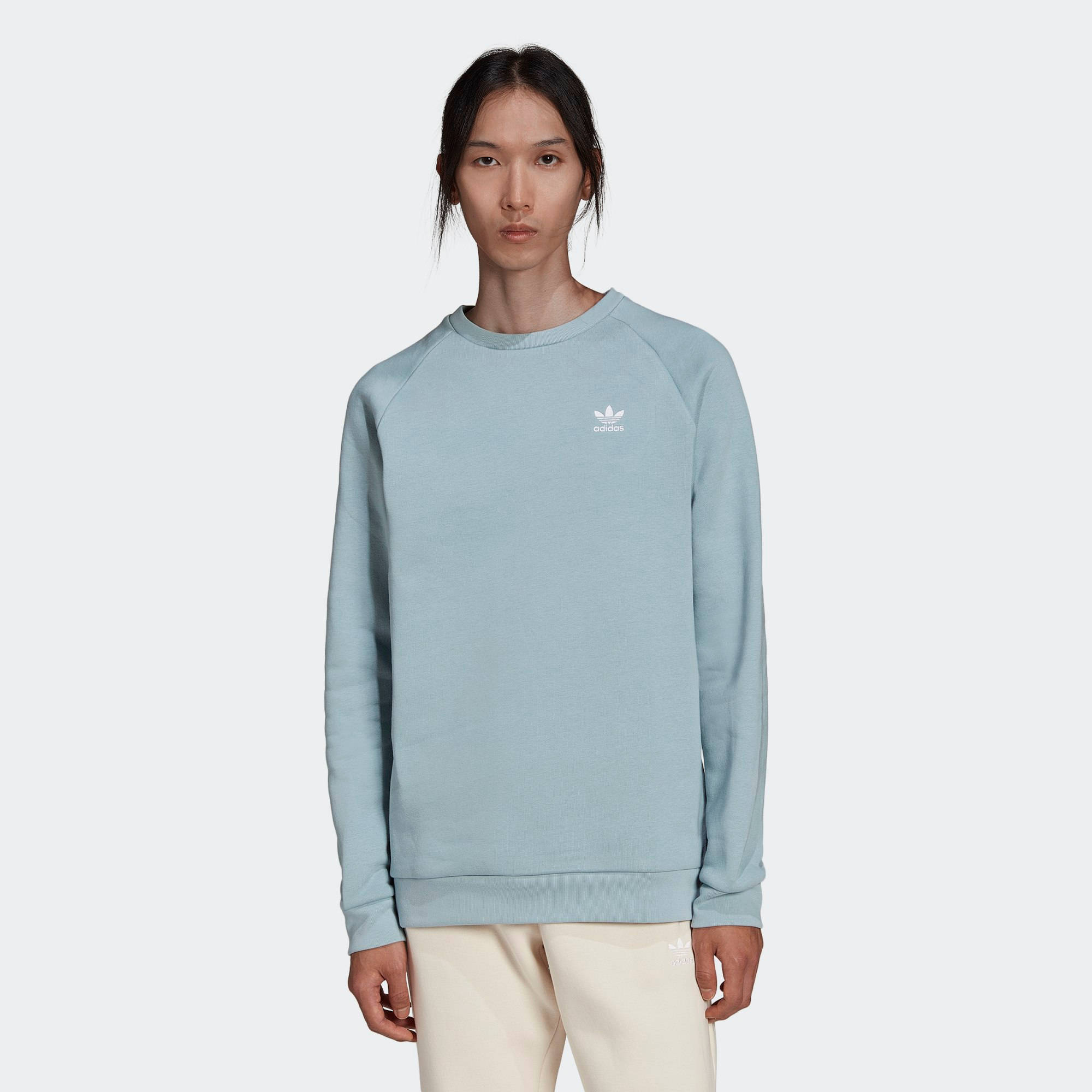 Loungewear trefoil essentials crewneck sweatshirt sale