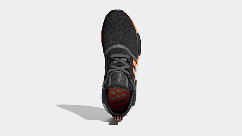 adidas NMD R1 Black Screaming Orange Top