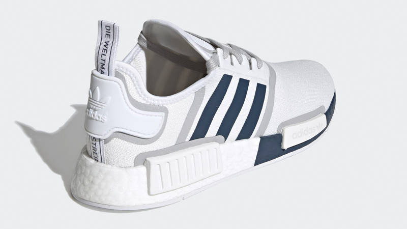 adidas NMD R1 Cloud White Crew Navy Back