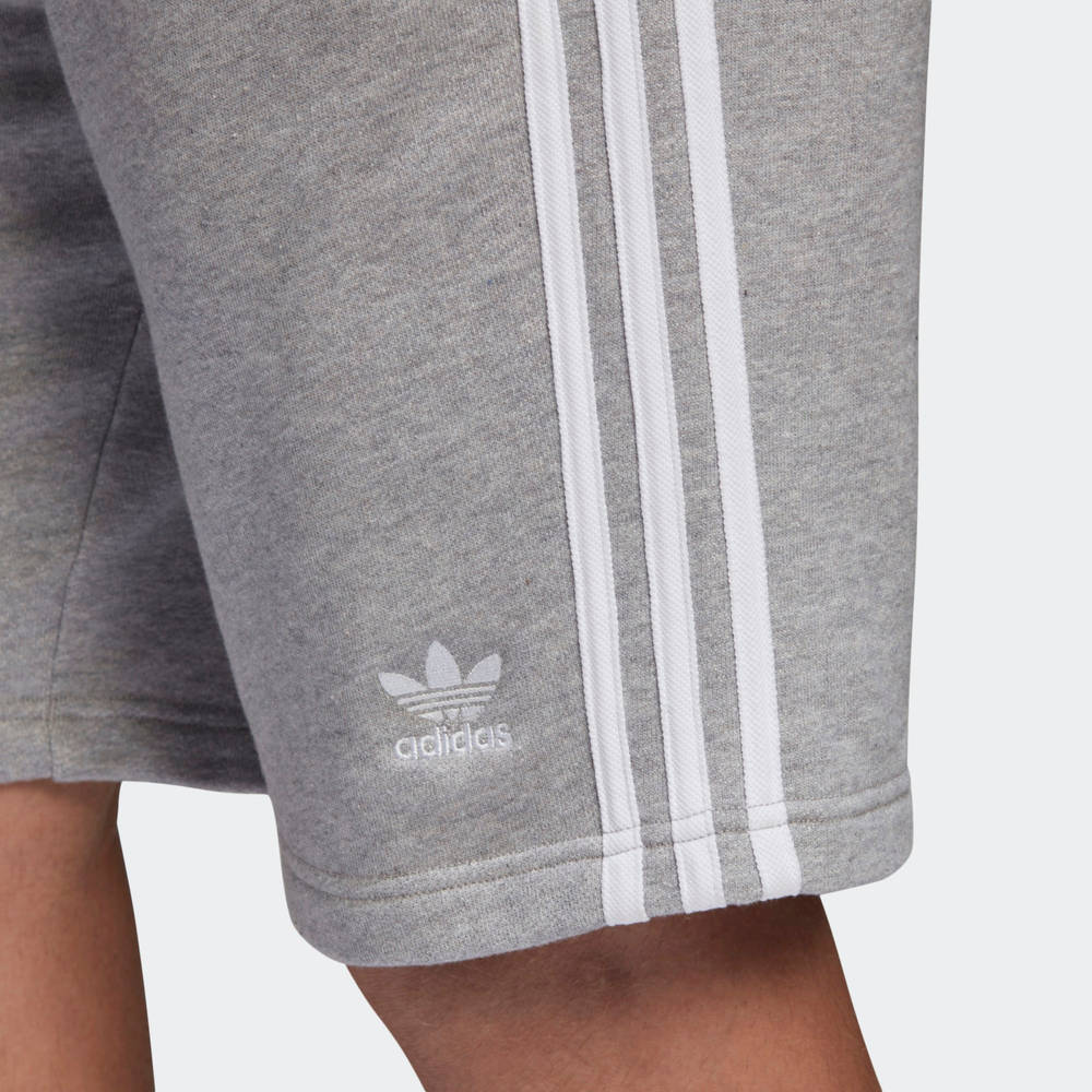 adidas Originals 3 Stripes Shorts - Medium Grey Heather | The Sole Supplier