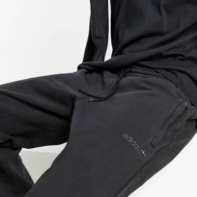 adidas Originals Premium Sweats Overdyed Joggers Black - Black | The Sole Supplier