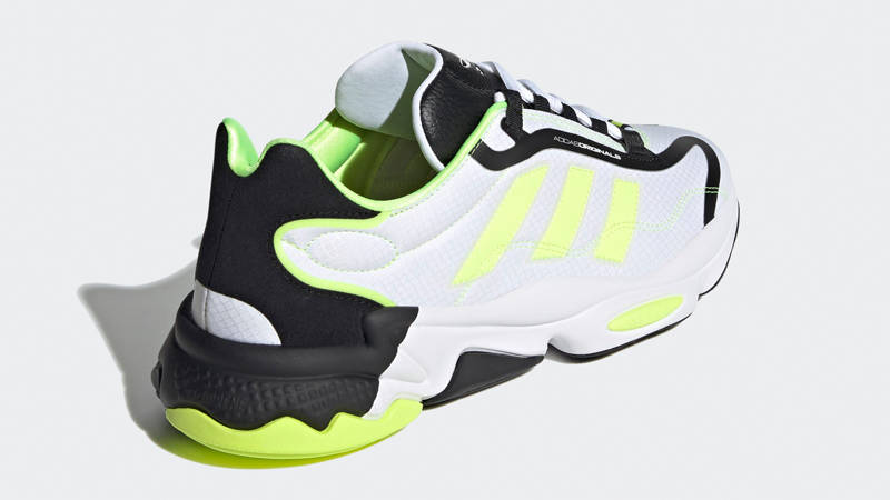 adidas Ozweego Black White Solar Yellow Back