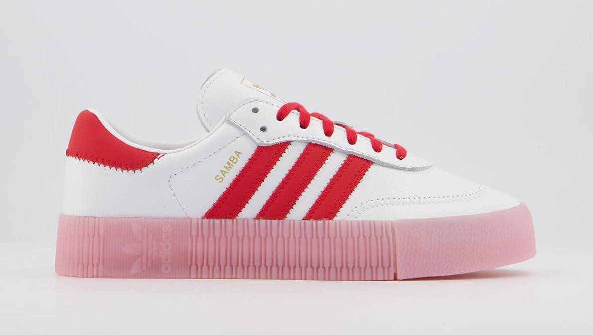 adidas Sambarose White Pink Red