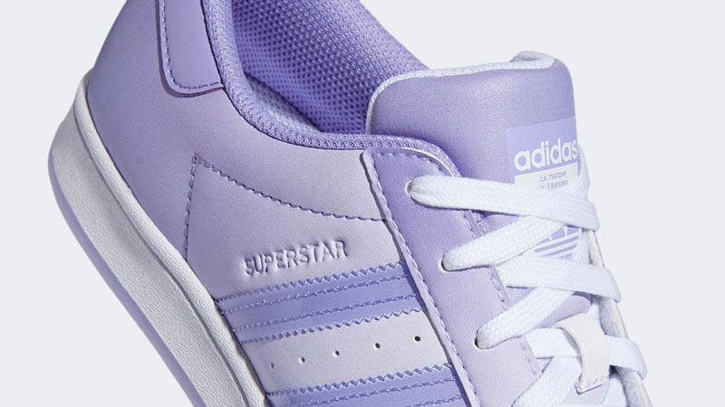 adidas Superstar White Light Purple