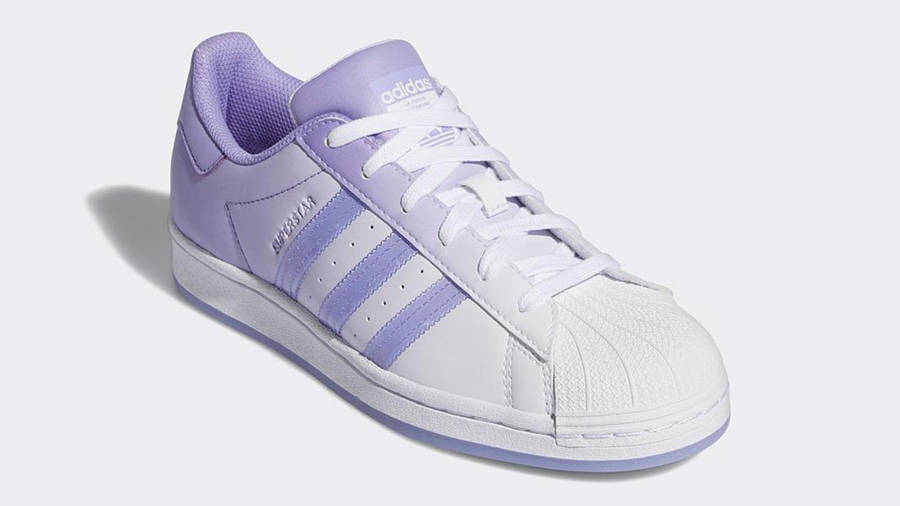 adidas Superstar White Light Purple