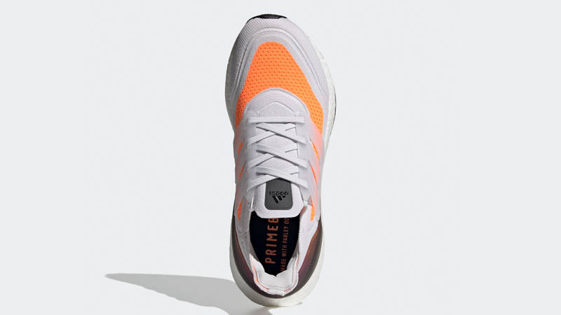 adidas Ultra Boost 21 Grey Screaming Orange Middle