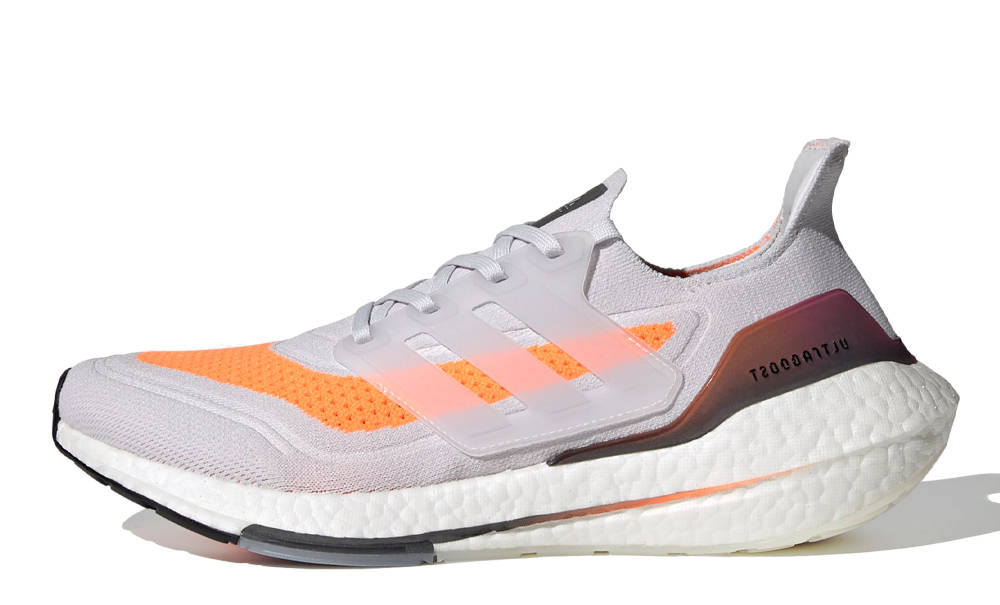 adidas Ultra Boost 21 Grey Screaming Orange