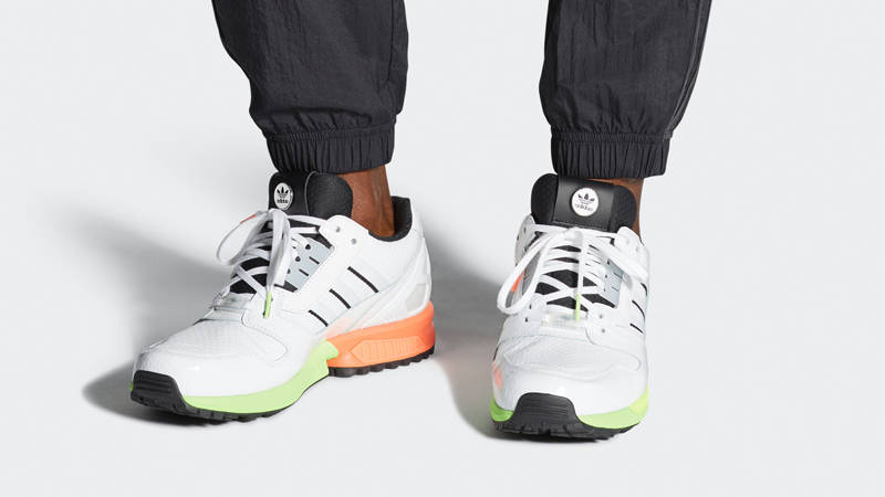 adidas ZX 8000 Golf Cloud White Black On Foot