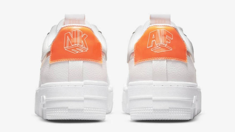 Air Force 1 Orange Pixel back