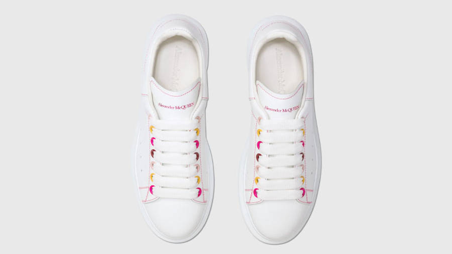 alexander mcqueen white rainbow