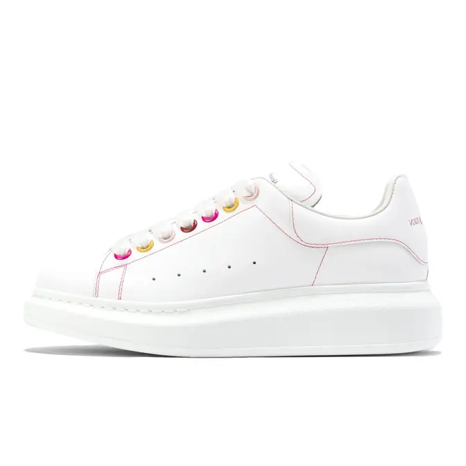 Alexander McQueen Oversized White Rainbow | Where To Buy | The Sole ...