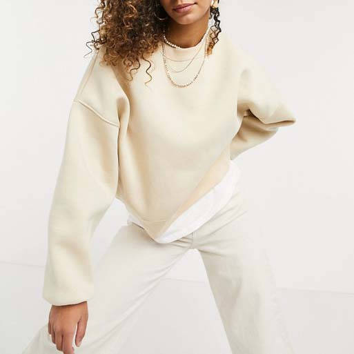 ASOS DESIGN Sweatshirt cream