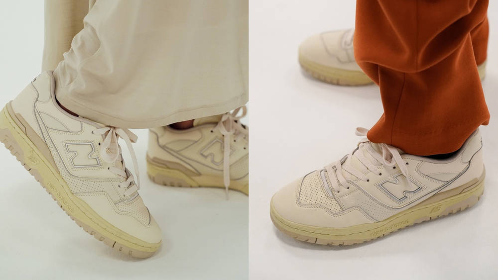 Image via AURALEE AURALEE x New Balance 550 Vintage 1