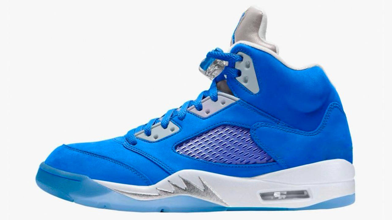 air jordan 5 wmns blue bird