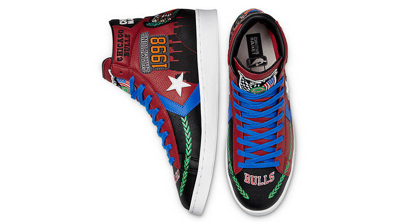 Chinatown Market x Converse Pro Chicago Bulls Championship Jacket Hi Hyper Royal top