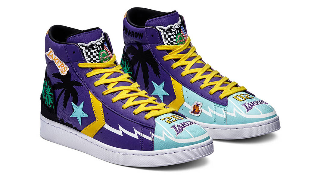 Chinatown Market x Converse Pro Lakers Championship Jacket Hi Violet side (2)