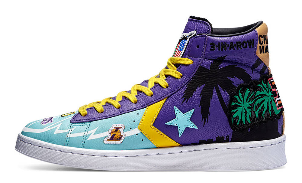 Chinatown Market x Converse Pro Lakers Championship Jacket Hi Violet