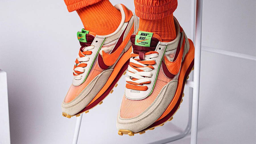 CLOT x sacai x Nike LDWaffle Net Orange Blaze | Where To Buy | DH1347