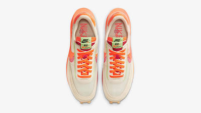 CLOT x sacai x Nike LDWaffle Net Orange Blaze DH1347-100 Top