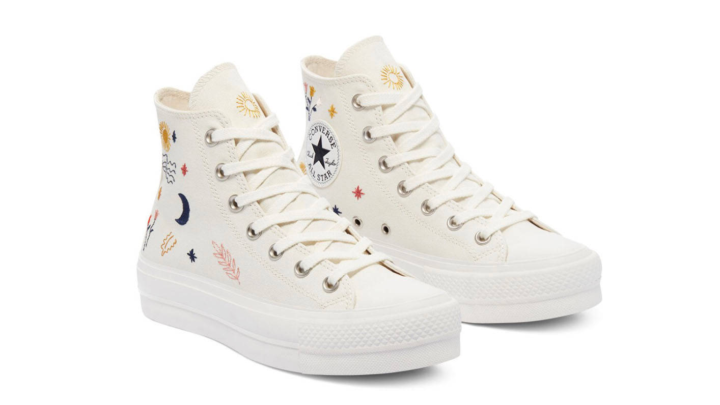 Converse It’s Okay To Wander Platform. Chuck Taylor White