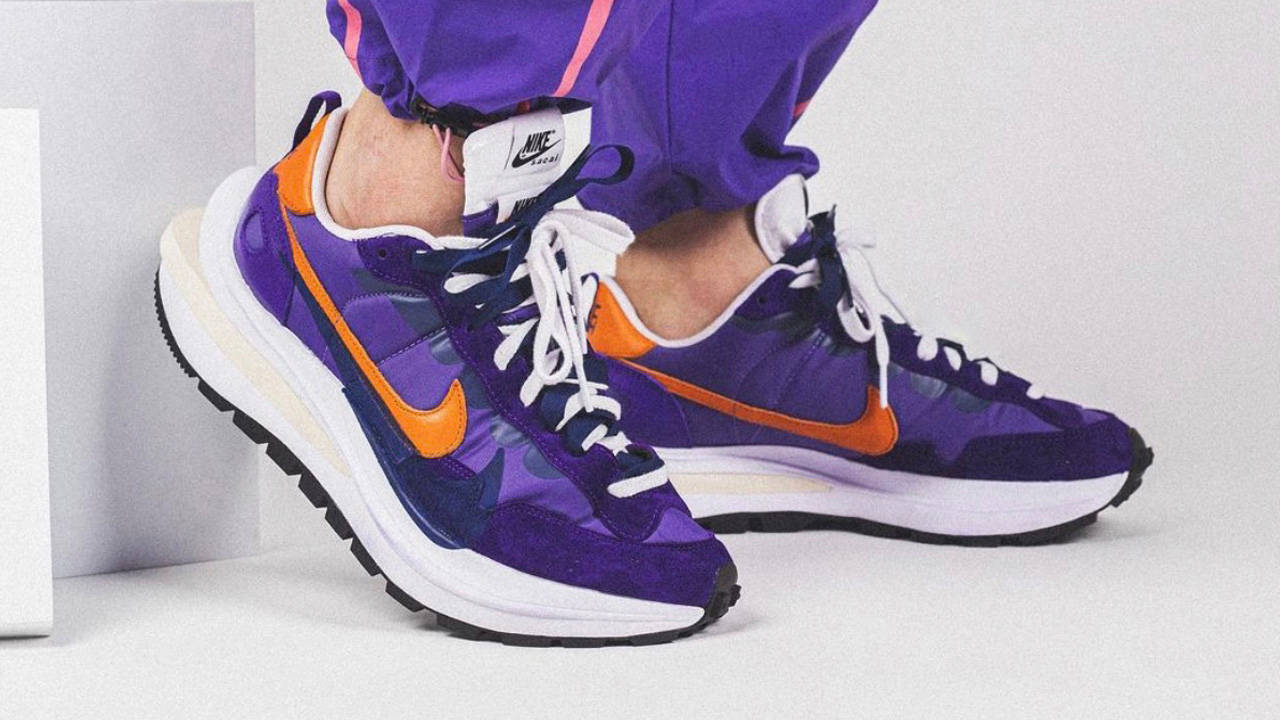 The sacai x Nike VaporWaffle "Dark Iris" & "Sesame" Finally Get Release Dates