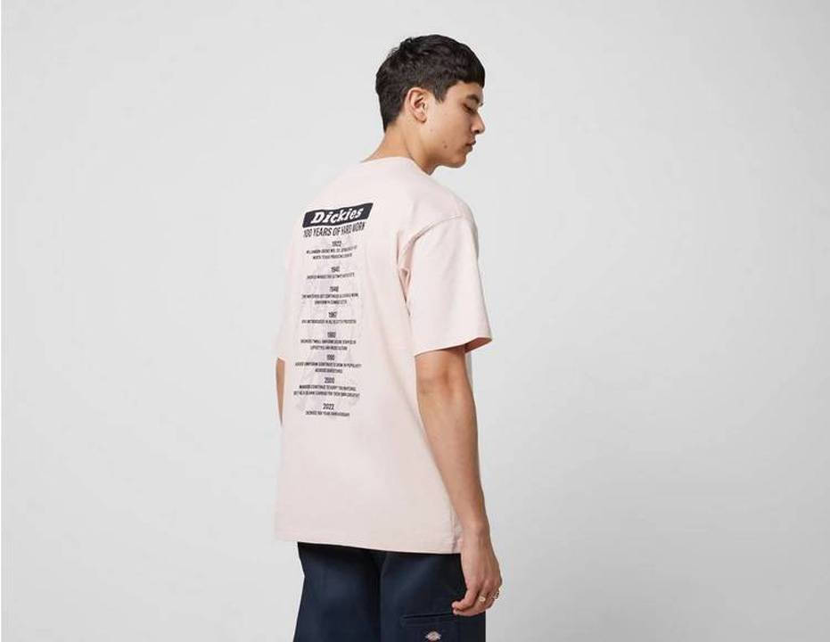 Dickies 100 Anniversary Logo Short Sleeve T-Shirt Orange back