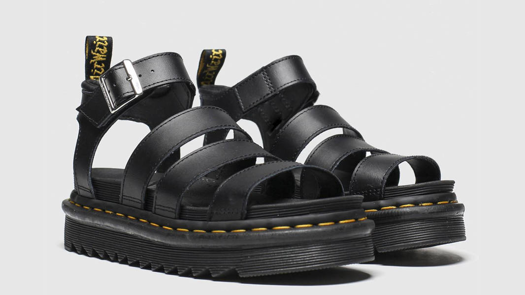 Dr Martens Blaire Leather Strap Sandals Black