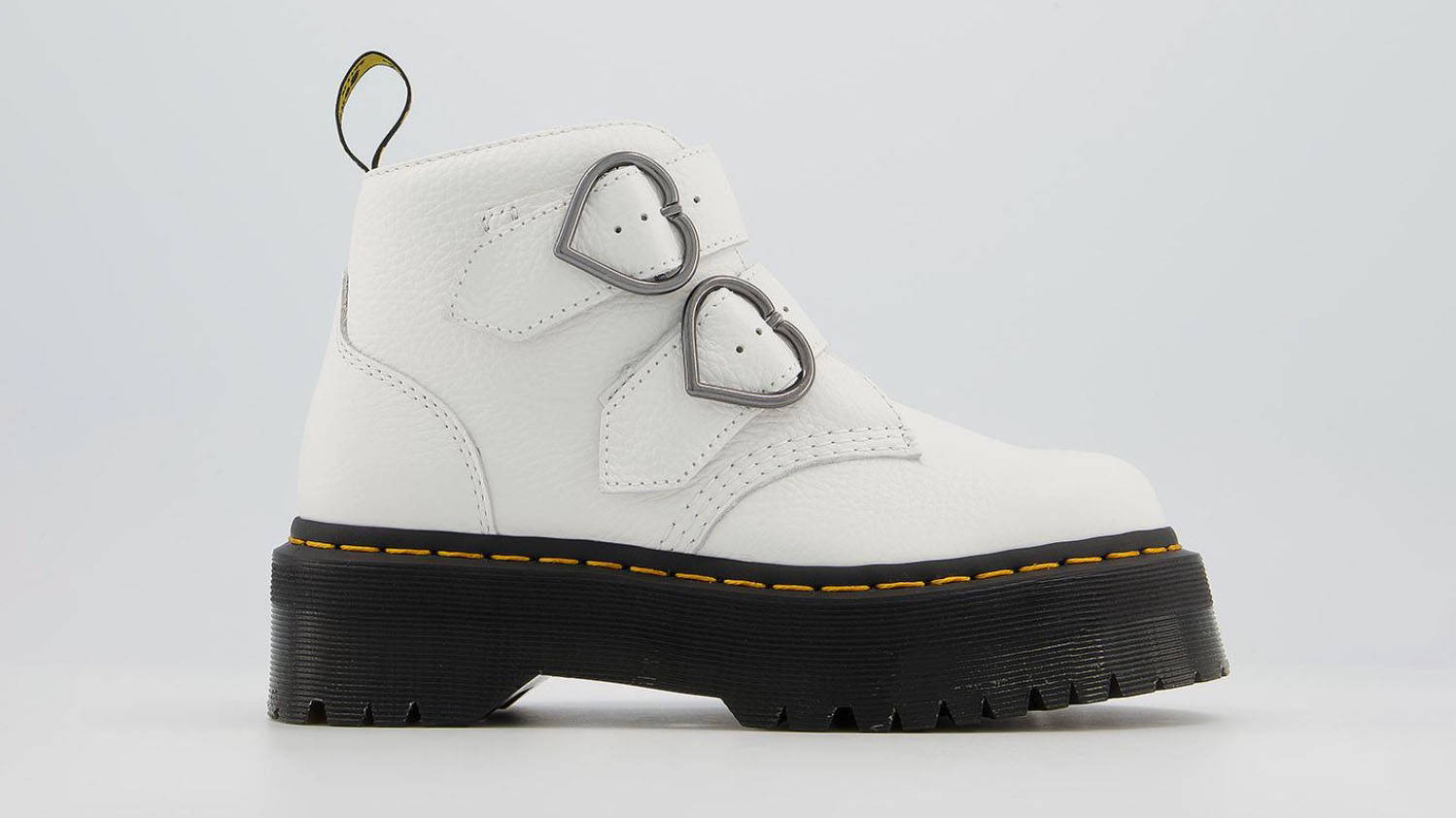 Dr Martens Devon Heart Boots White