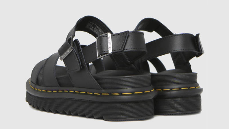 Dr Martens Voss 2 Leather Strap Sandals Black