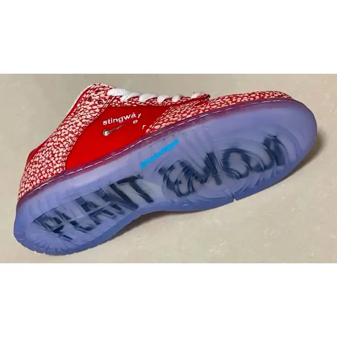 stingwater x nike sb dunk low bright red