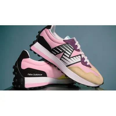 Foot Locker x New Balance 327 NB Collective Pink Yellow Where To Buy WS327PK1 The Sole Supplier