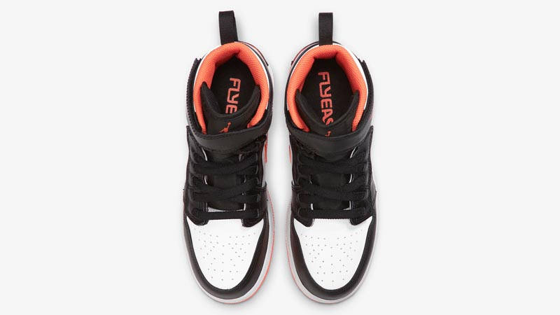 Jordan 1 Hi FlyEase GS Black Turf Orange