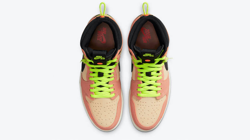 air jordan 1 high switch peach neon