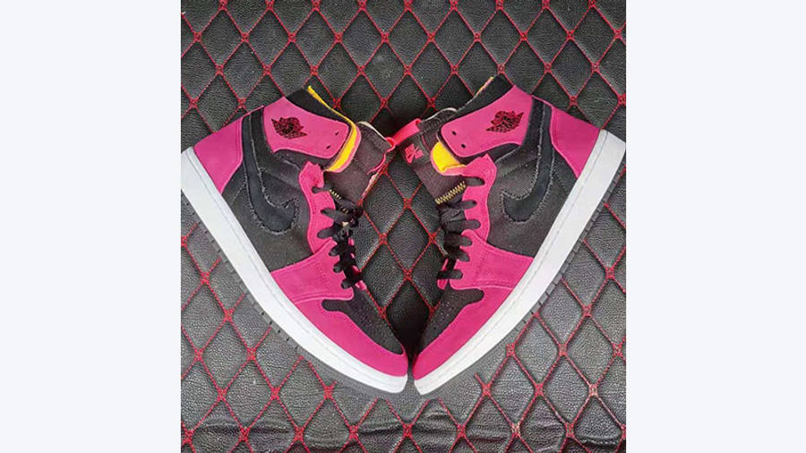 pink black jordan 1
