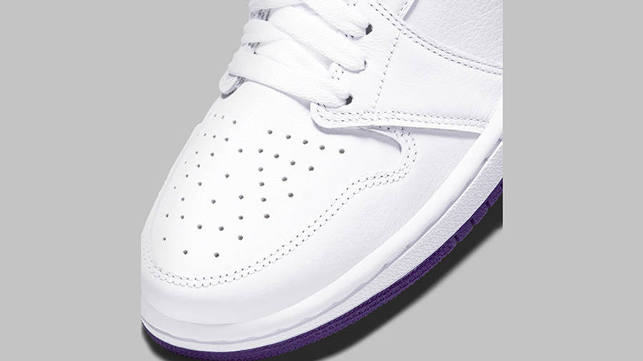 Jordan 1 Retro High OG Court Purple Front Detail