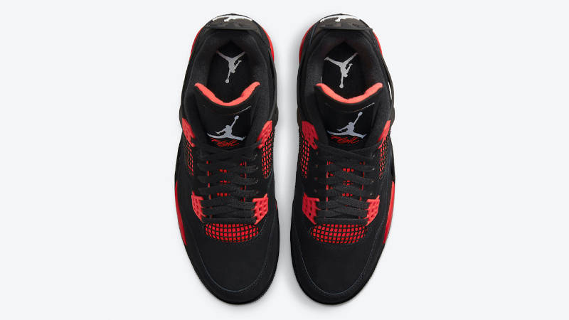 Air jordan 4 red deals and black