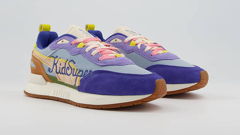 KidSuper x PUMA Mirage Mox Blue Sand side