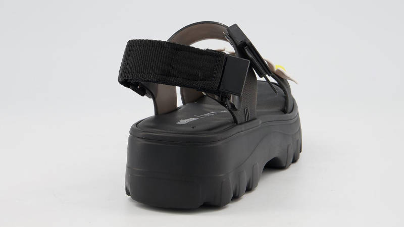Lazy Oaf X Melissa Kick Off Bloom Sandals Black