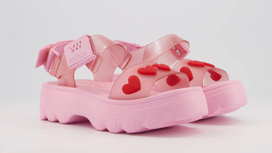 Lazy Oaf X Melissa Kick Off Heart Sandals Pink | Where To Buy | 33246 ...