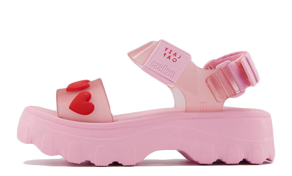 Lazy Oaf X Melissa Kick Off Heart Sandals Pink Where To Buy  33246-52496-5 The Sole Supplier