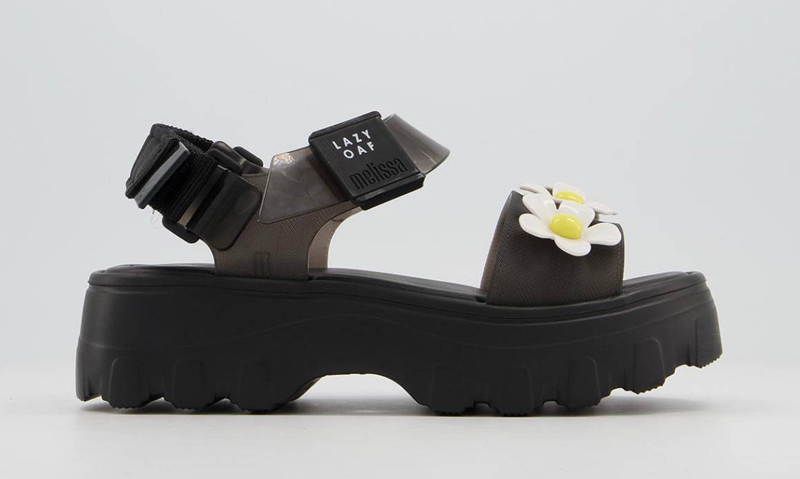 Melissa x Lazy Oaf Sandal Black